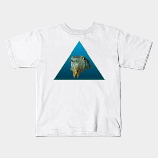 Octopus | Play of colors on a blue background | Kids T-Shirt